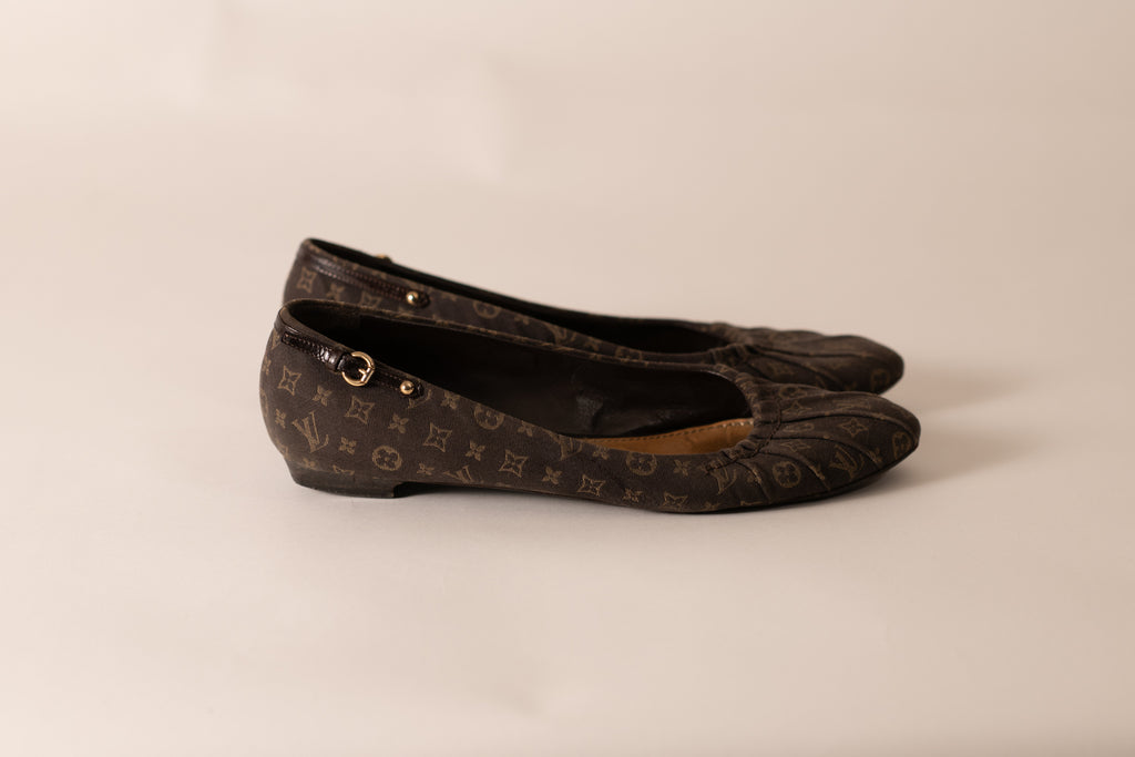 Louis Vuitton Monogram Canvas Ballet Flats
