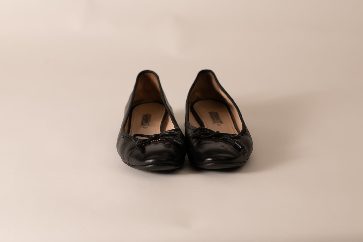 Prada Cap Toe Ballet Flats
