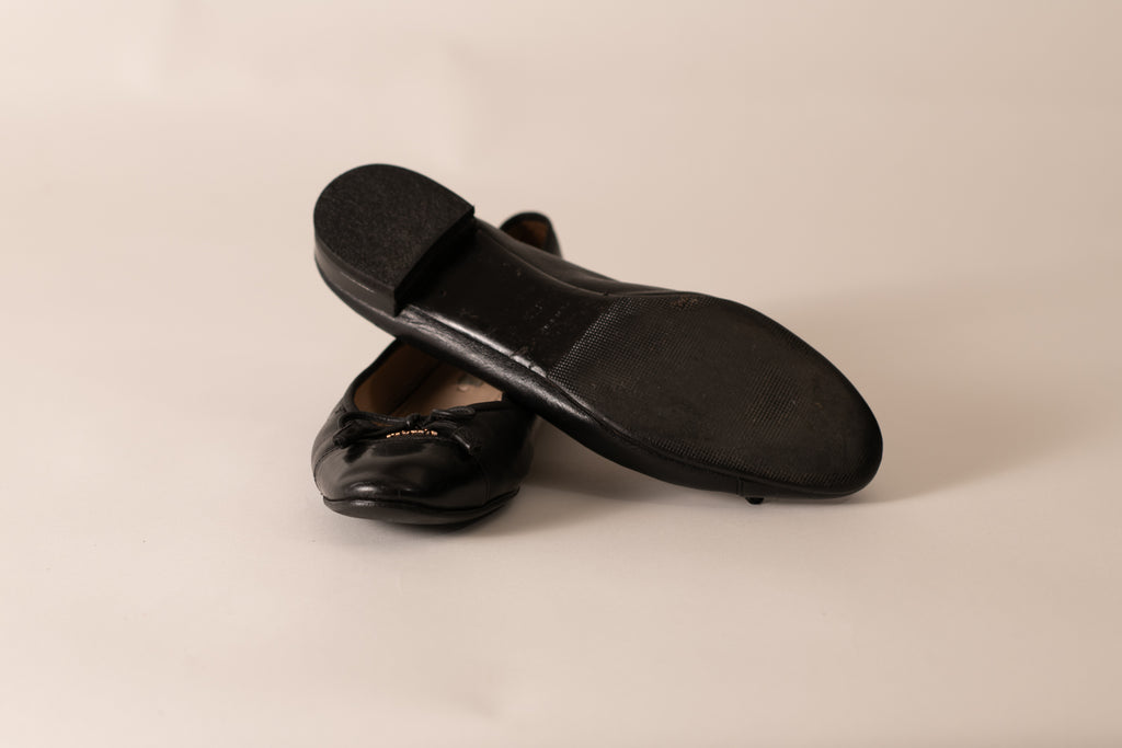 Prada Cap Toe Ballet Flats