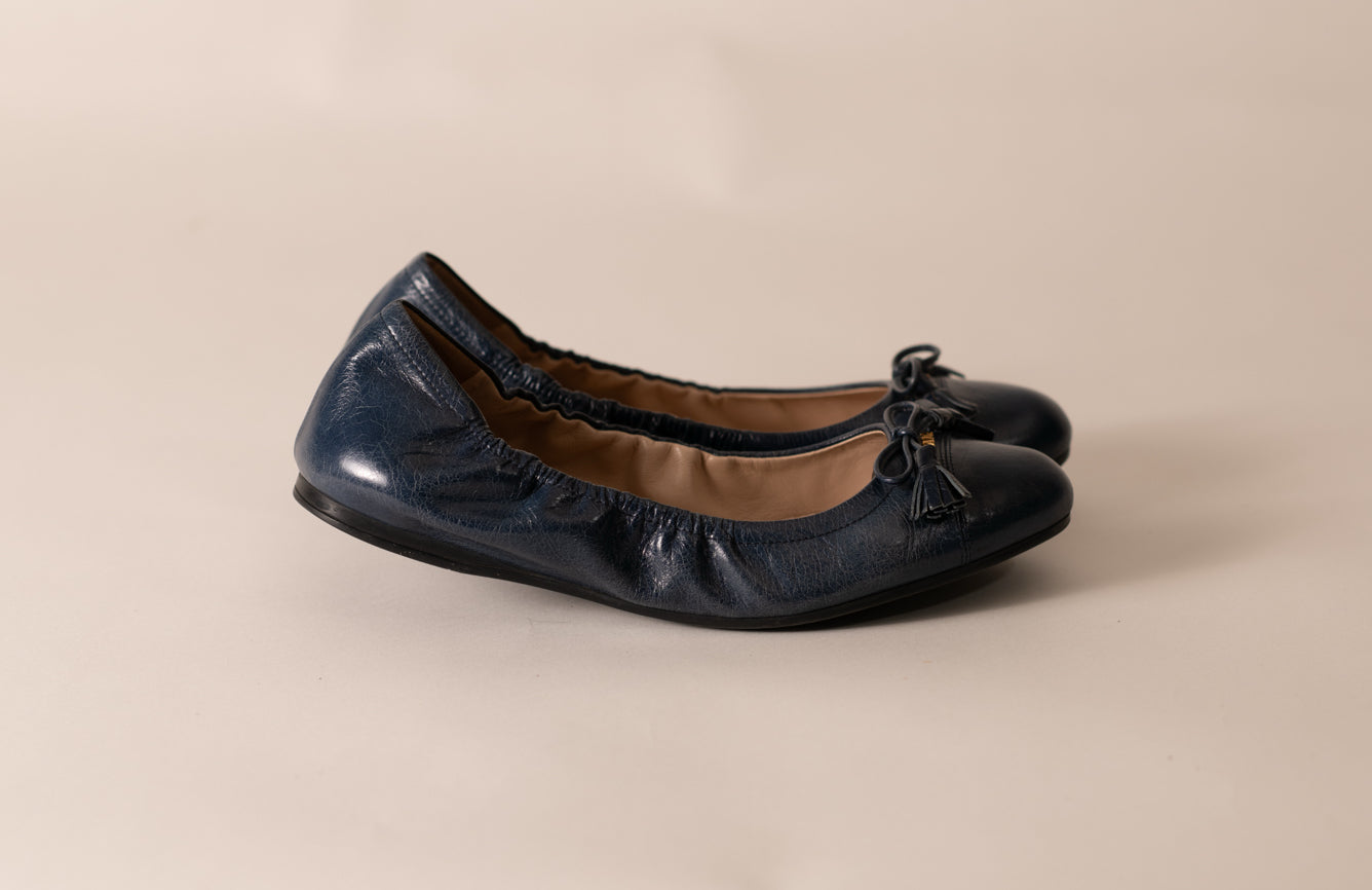 Prada Cap Toe Ballet Flats