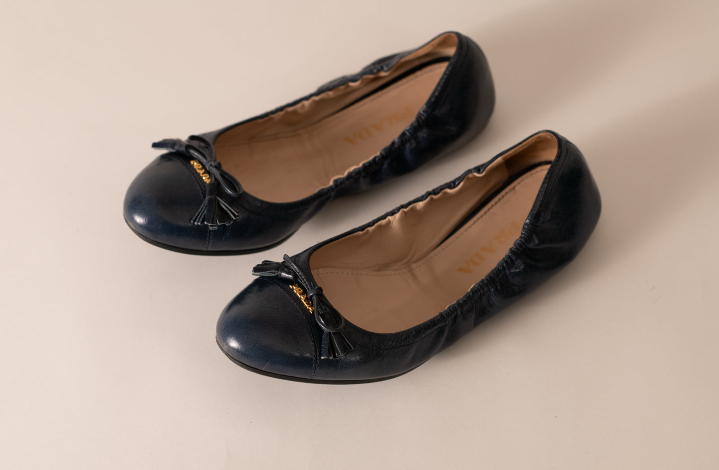 Prada Cap Toe Ballet Flats