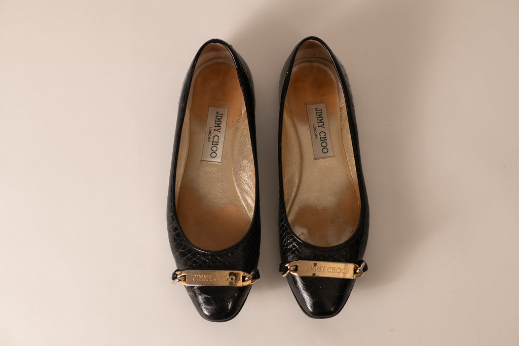 Jimmy Choo Patent Leather Ballet Flats