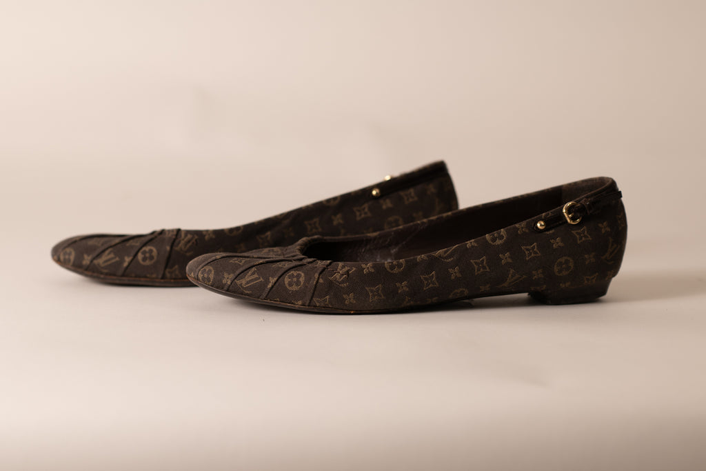 Louis Vuitton Monogram Canvas Ballet Flats