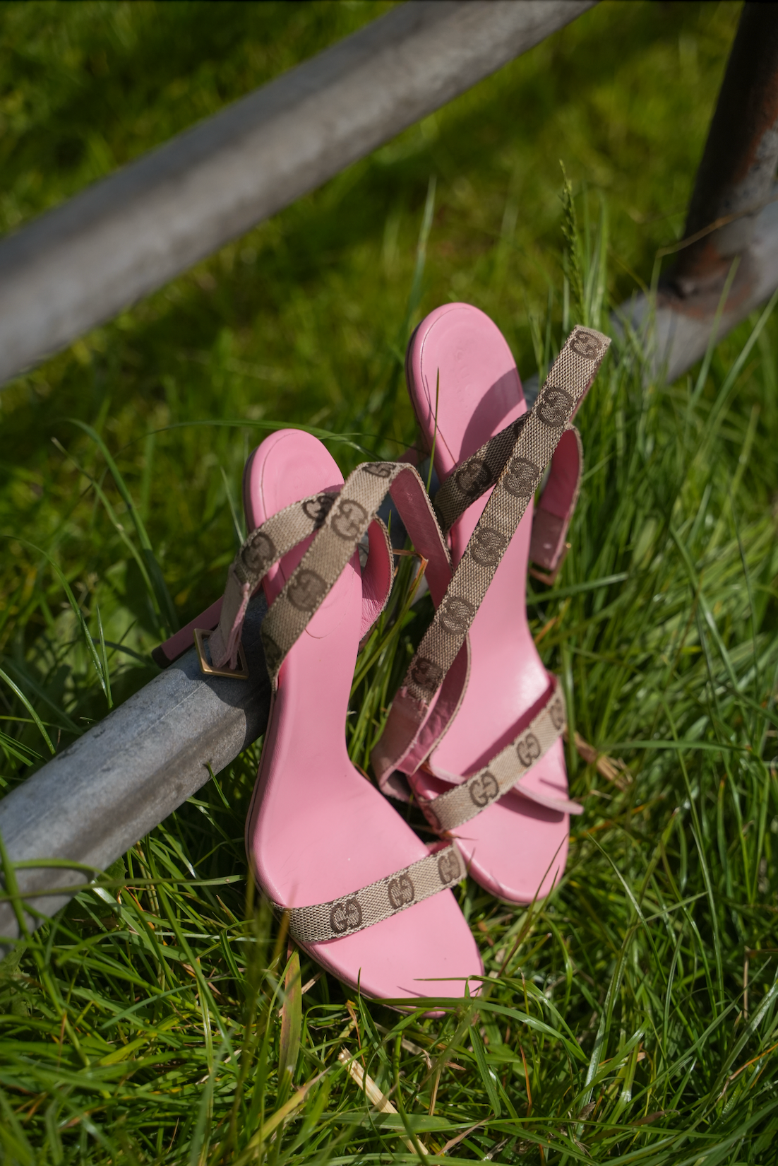 Gucci Monogram Strap Heels
