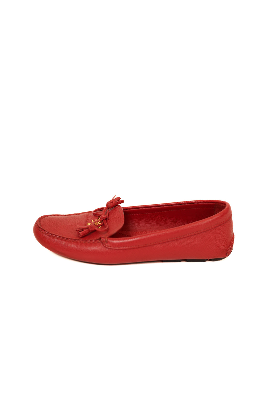 Prada Patent Leather Logo loafers