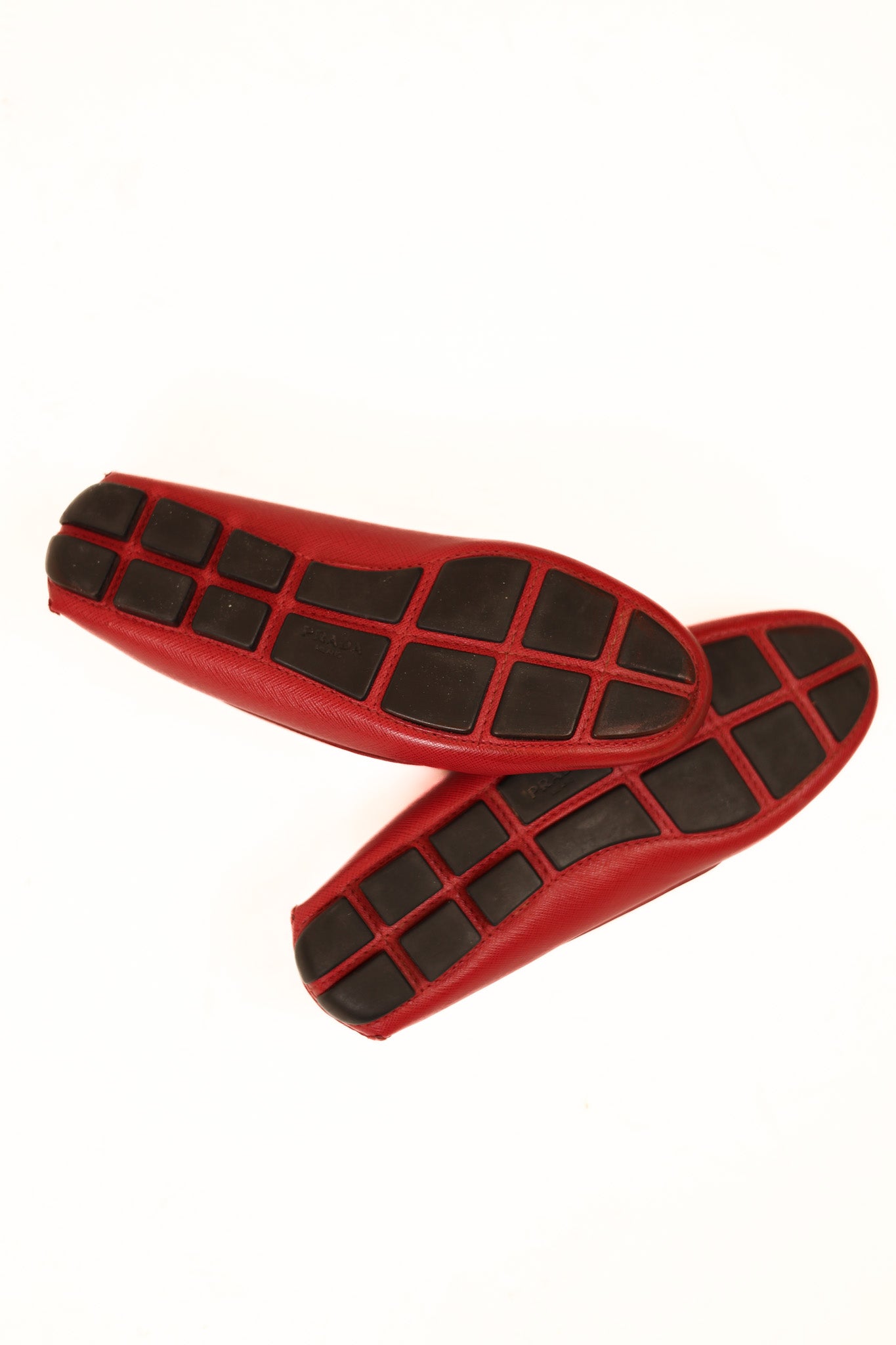 Prada Patent Leather Logo loafers