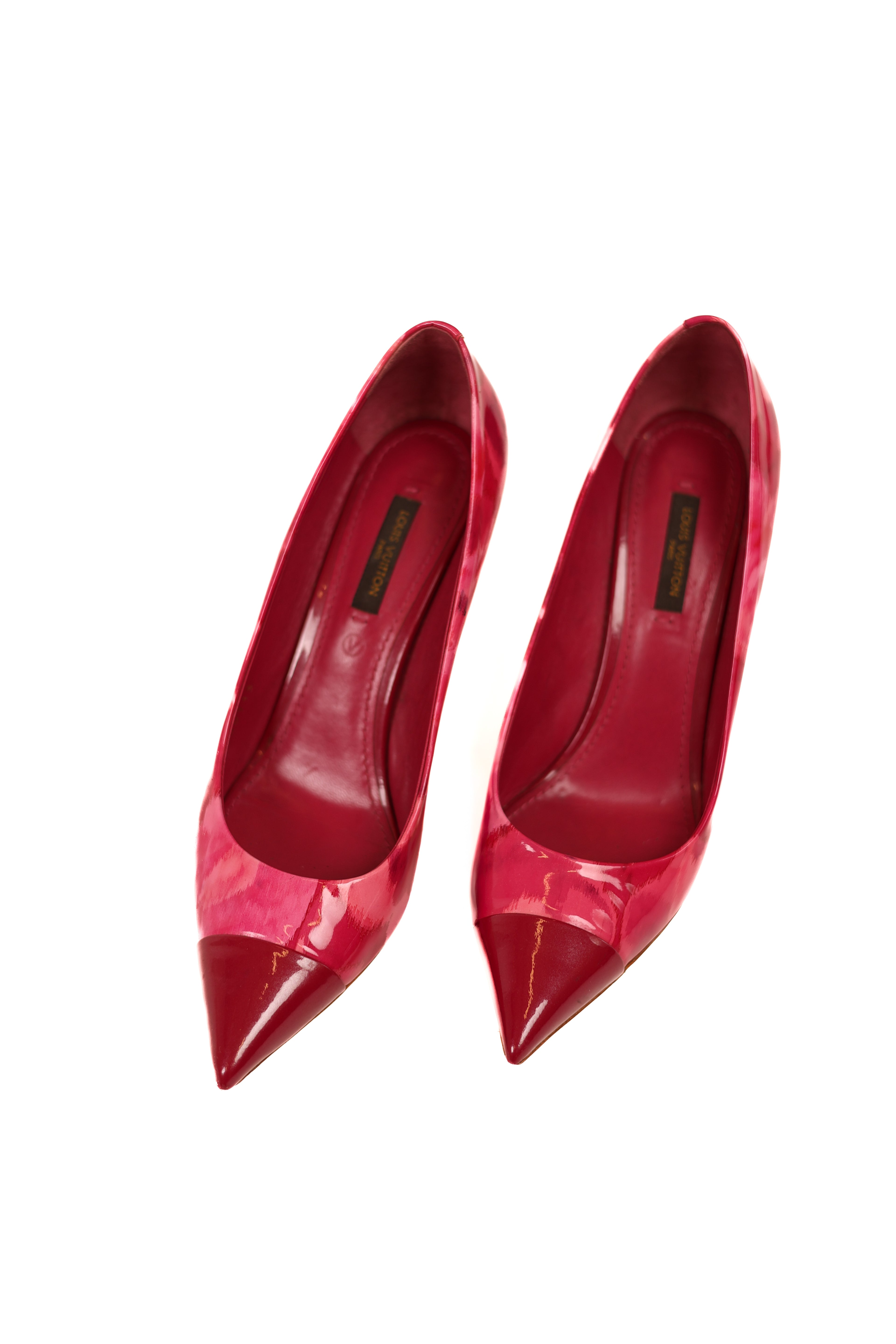 Louis Vuitton Patent Leather Printed Pumps