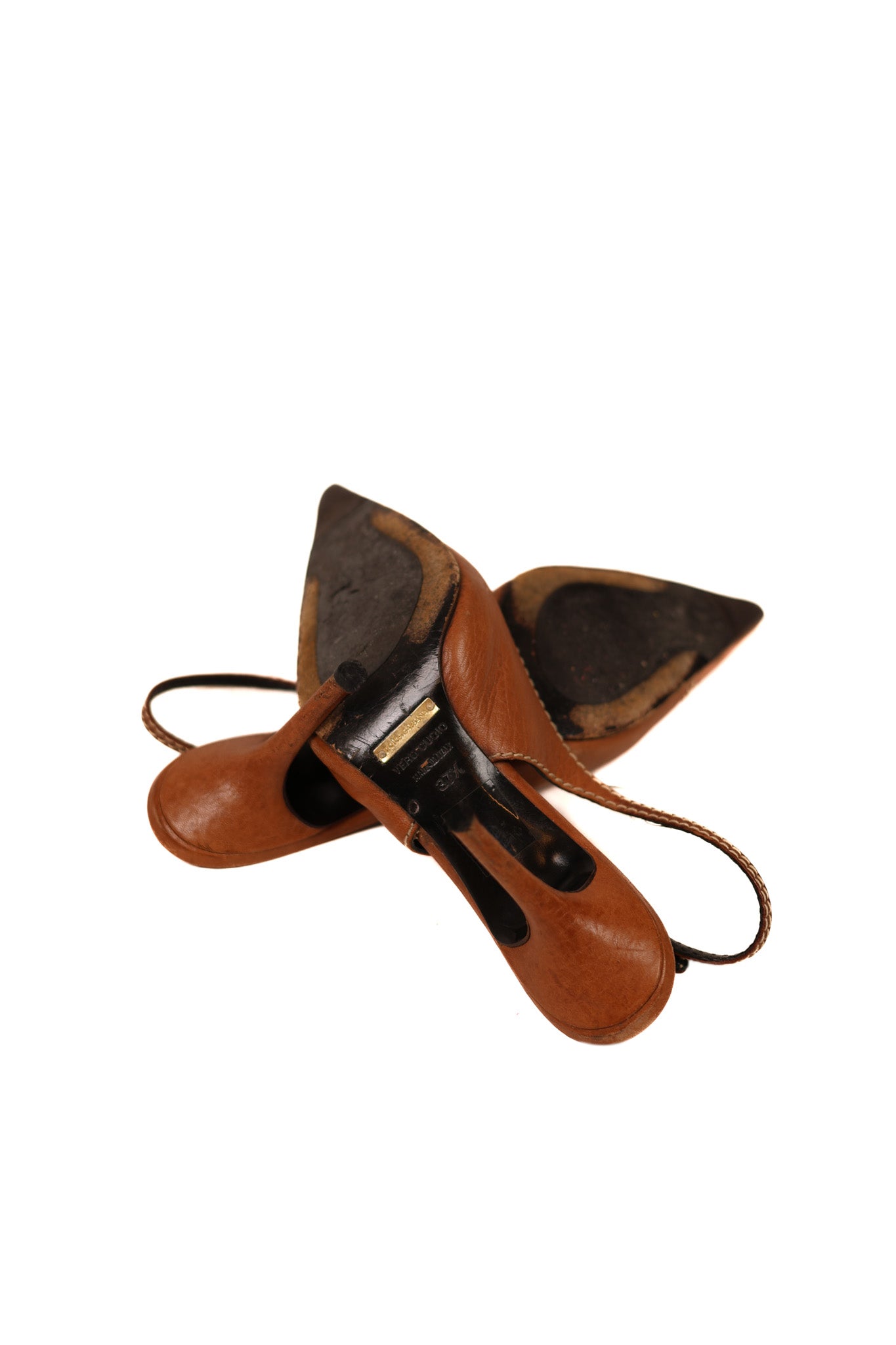 Dolce & Gabbana Contrast Stitching Mary Jane Pumps