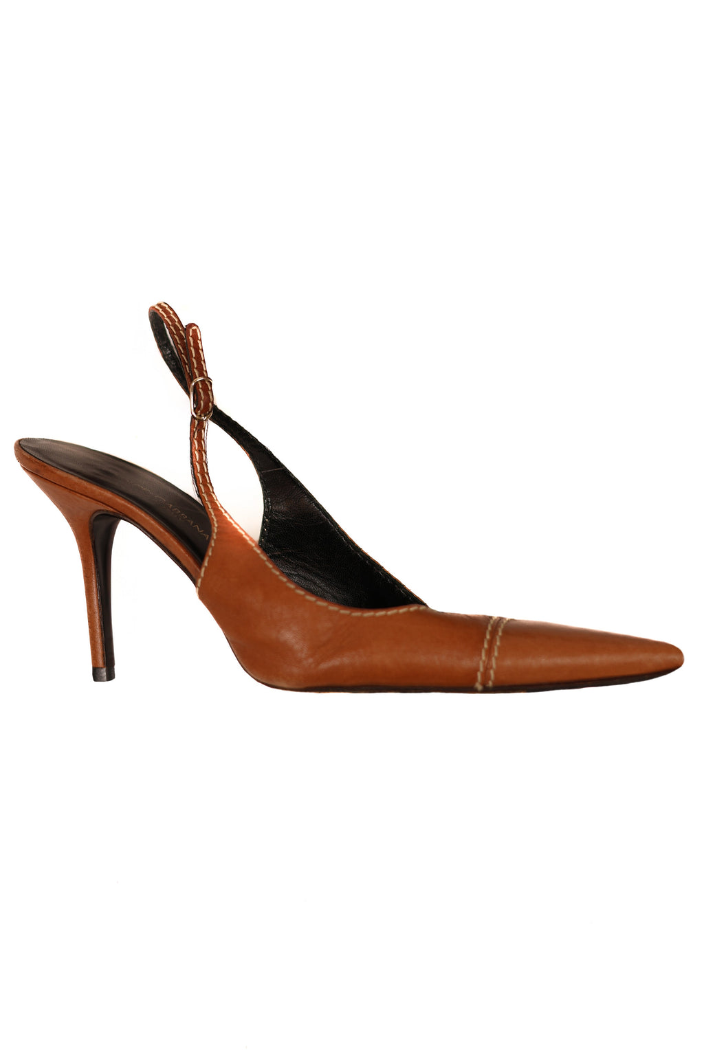 Dolce & Gabbana Contrast Stitching Mary Jane Pumps