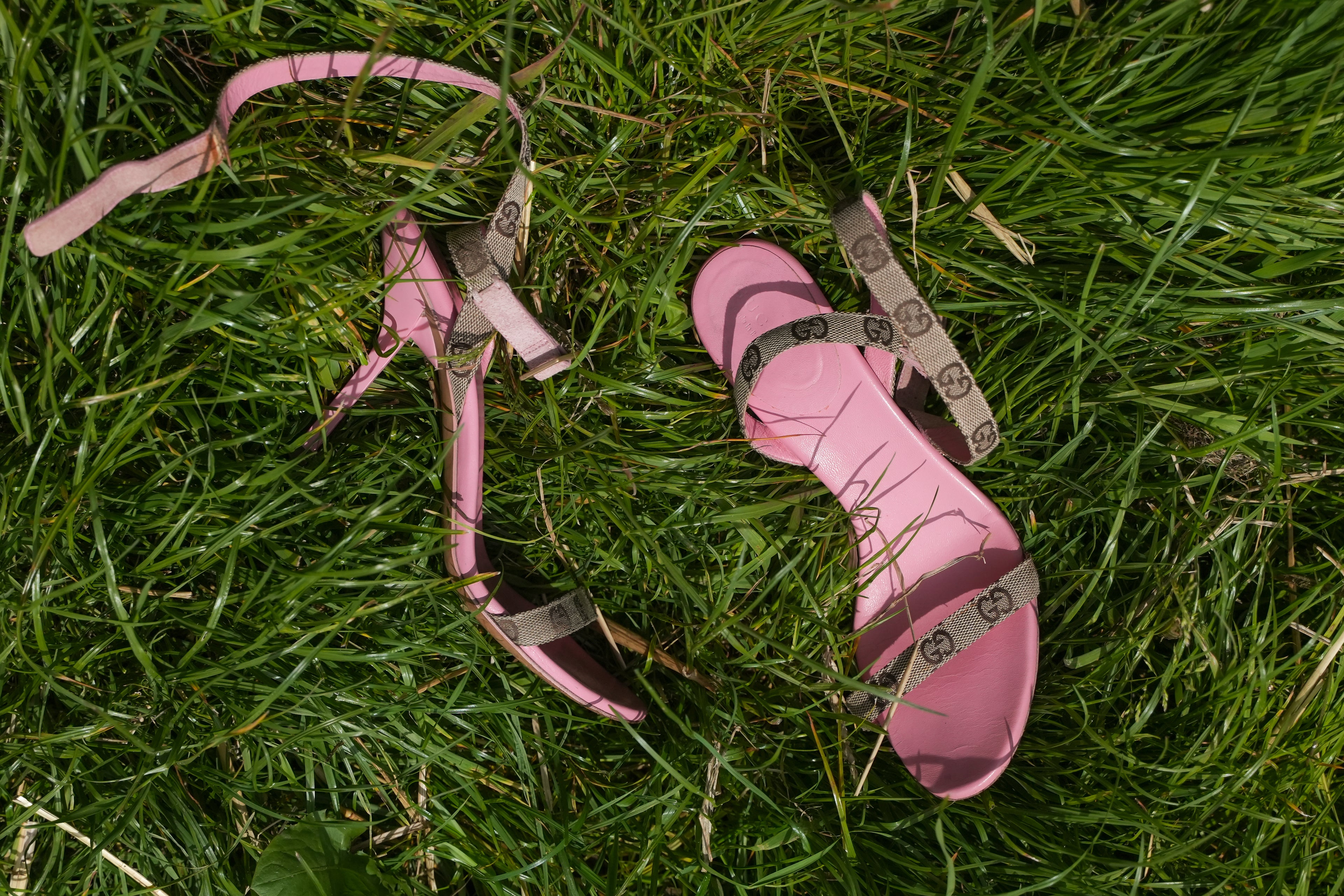 Gucci Monogram Strap Heels
